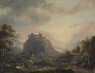 Paysage avec un château